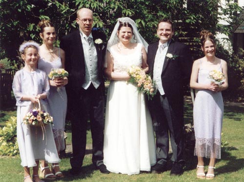 [Rebecca, Terri, John, Marnie, Clive and Zoe]